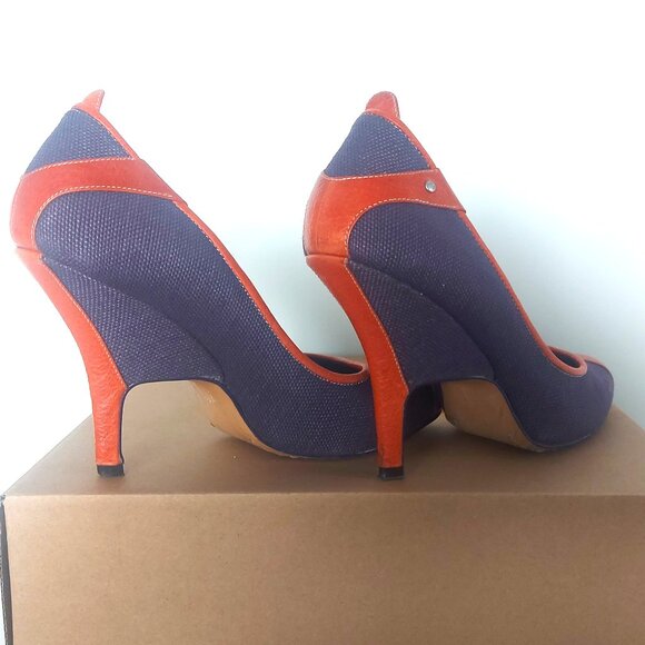 Diesel Purple and Orange Pumps - Size 37 (US 7) - Picture 3 of 10